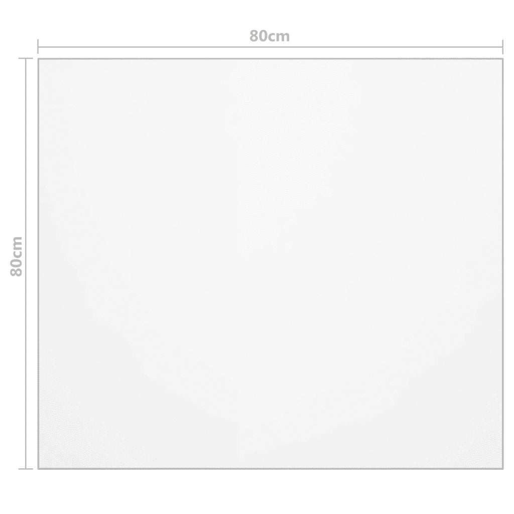 Protezione Tavolo Trasparente 80x80 cm 1,6 mm PVC CFW8571867