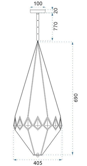 Lampada Cristallo Diament APP767-3CP