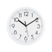 Orologio da Parete 22cm Forma Rotonda Compatta con Numeri a Contrasto Bianco Nedis