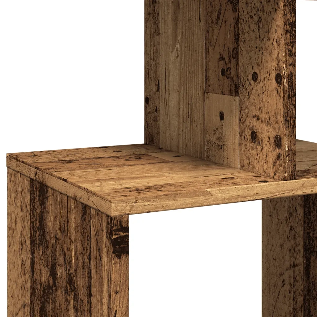 Libreria-Scaffale per Libri-Mobile di Stoccaggio Legno Antico 92x29x188 cm in Legno Multistrato