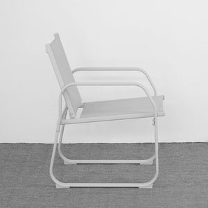 Set Salotto da Giardino Divano 2 Poltrone e Tavolino in Acciaio Ecosteel Grigio