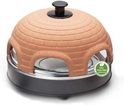 Forno per Pizza in Terra Cotta - 6 persone - cottura mini pizza - fondo croccante