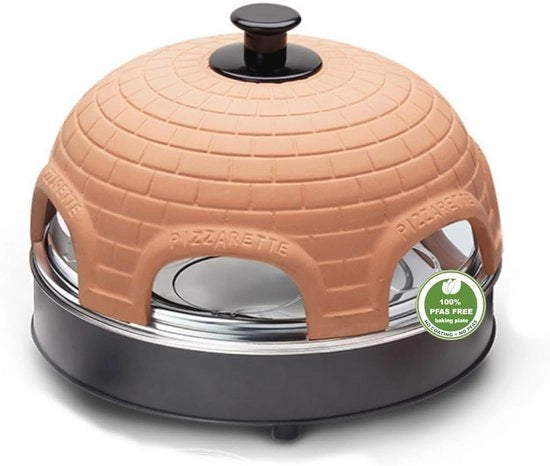 Forno per Pizza in Terra Cotta - 6 persone - cottura mini pizza - fondo croccante