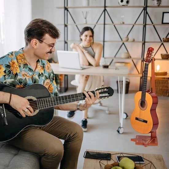 Standard universale per chitarra acustica e elettrica - standard per chitarra classica e mandolino in legno - decorazione per casa, soggiorno, studio musicale