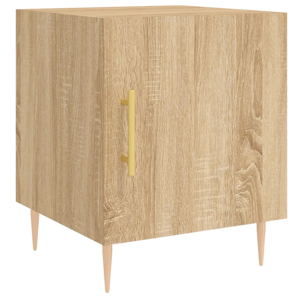 Comodini 2 pz-Set di 2 Tavolino da notte Rovere Sonoma 40x40x50 cm in Legno Multistrato 545432