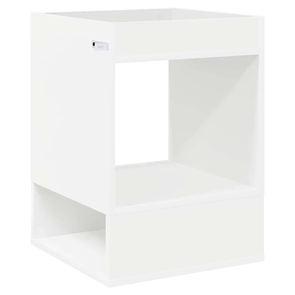 Tavolino 2 pcs Bianco 40 x 40 x 56 cm Legno multistrato