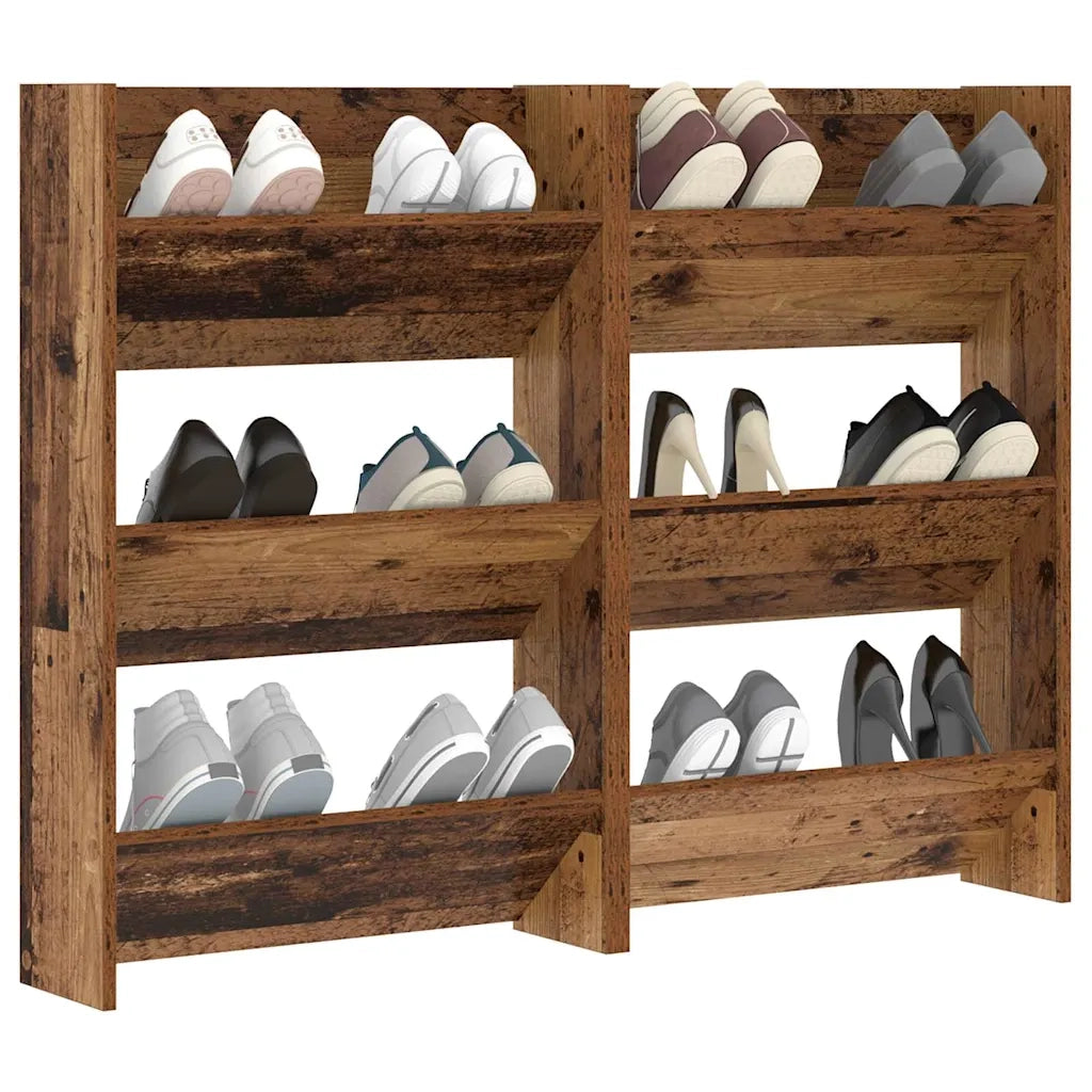 Mobile per scarpe 2 pcs Legno vecchio 60 x 18 x 90 cm 875147