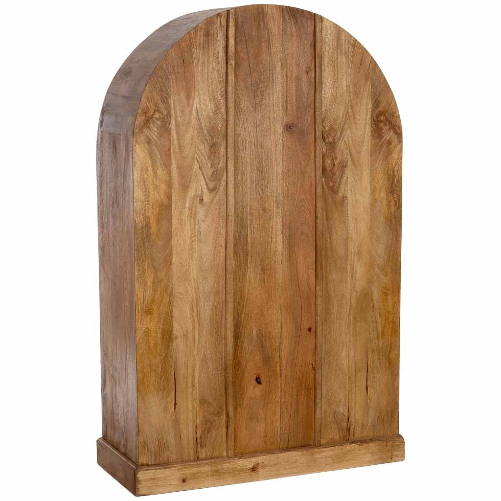 Vetrina in legno bianco fatta a mano 112x41x181h cm