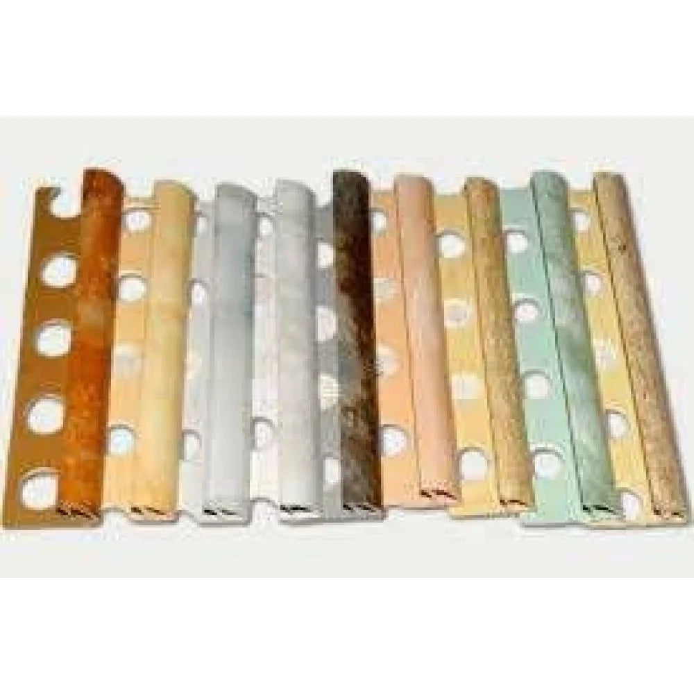 Profilo jolly in pvc arrotondato marmorizzato h.10 ml.2,6 beige
