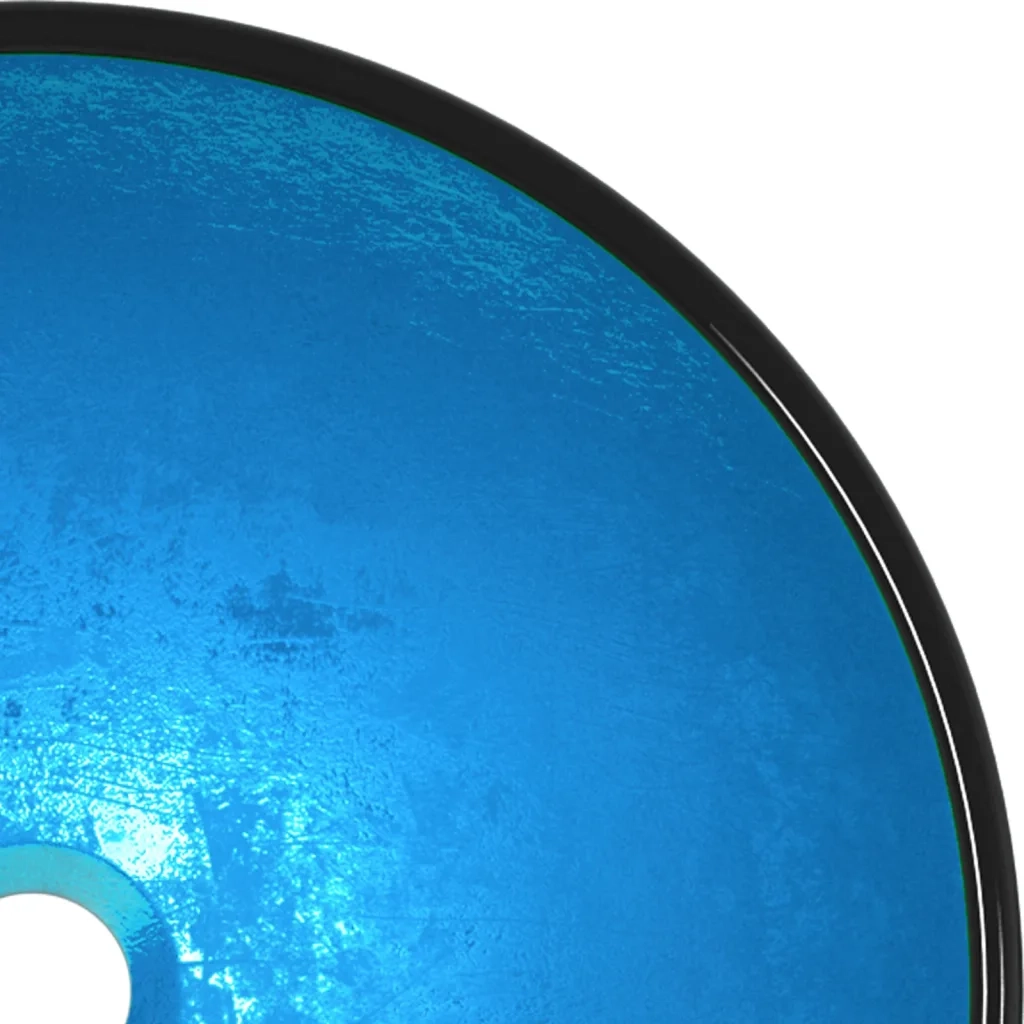 Lavandino in Vetro Temperato 42x14 cm Blu 345265