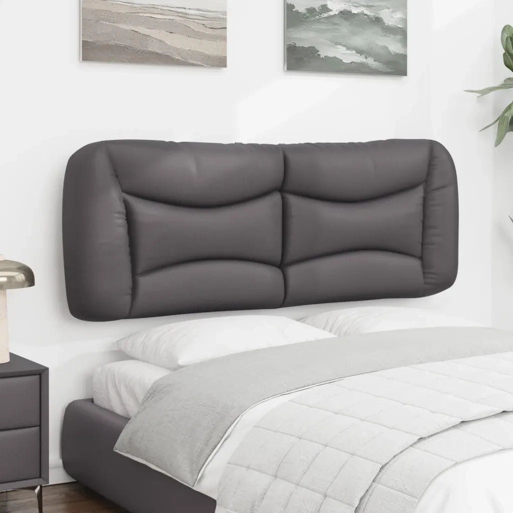 Cuscino Testiera Hvar Grigio 120 cm in Similpelle 374571