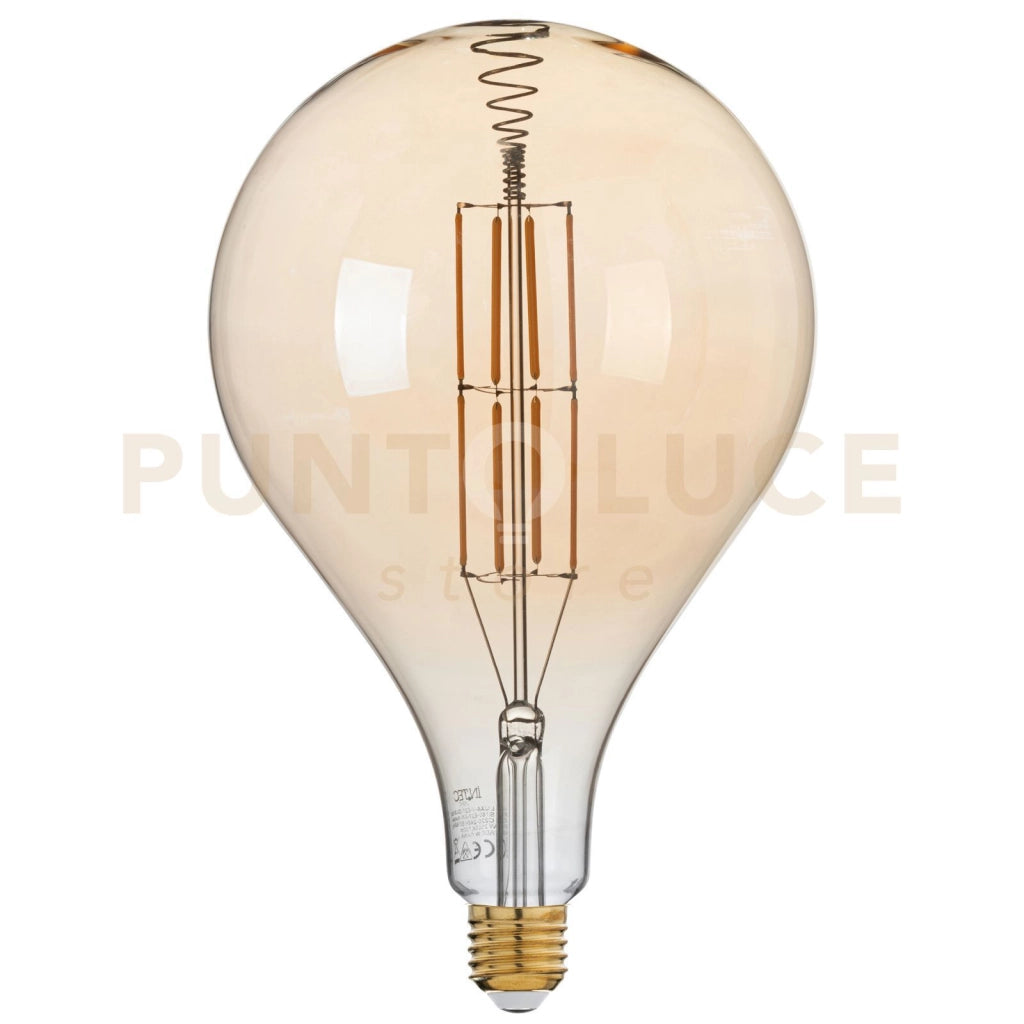 LAMPADINA LED FILAMENTO AMBRA GLS160 ATTACCO E27 8W 730LM 2500K 300° 160X263mm 15000h CRI80