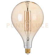 LAMPADINA LED FILAMENTO AMBRA GLS160 ATTACCO E27 8W 730LM 2500K 300° 160X263mm 15000h CRI80