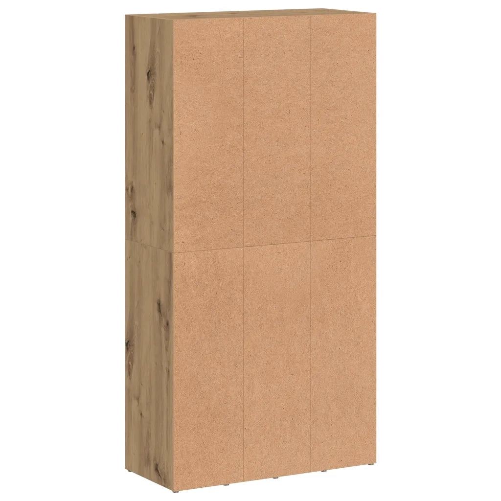 vidaXL Libreria Rovere Artigianale 66x30x130 cm Legno Multistrato