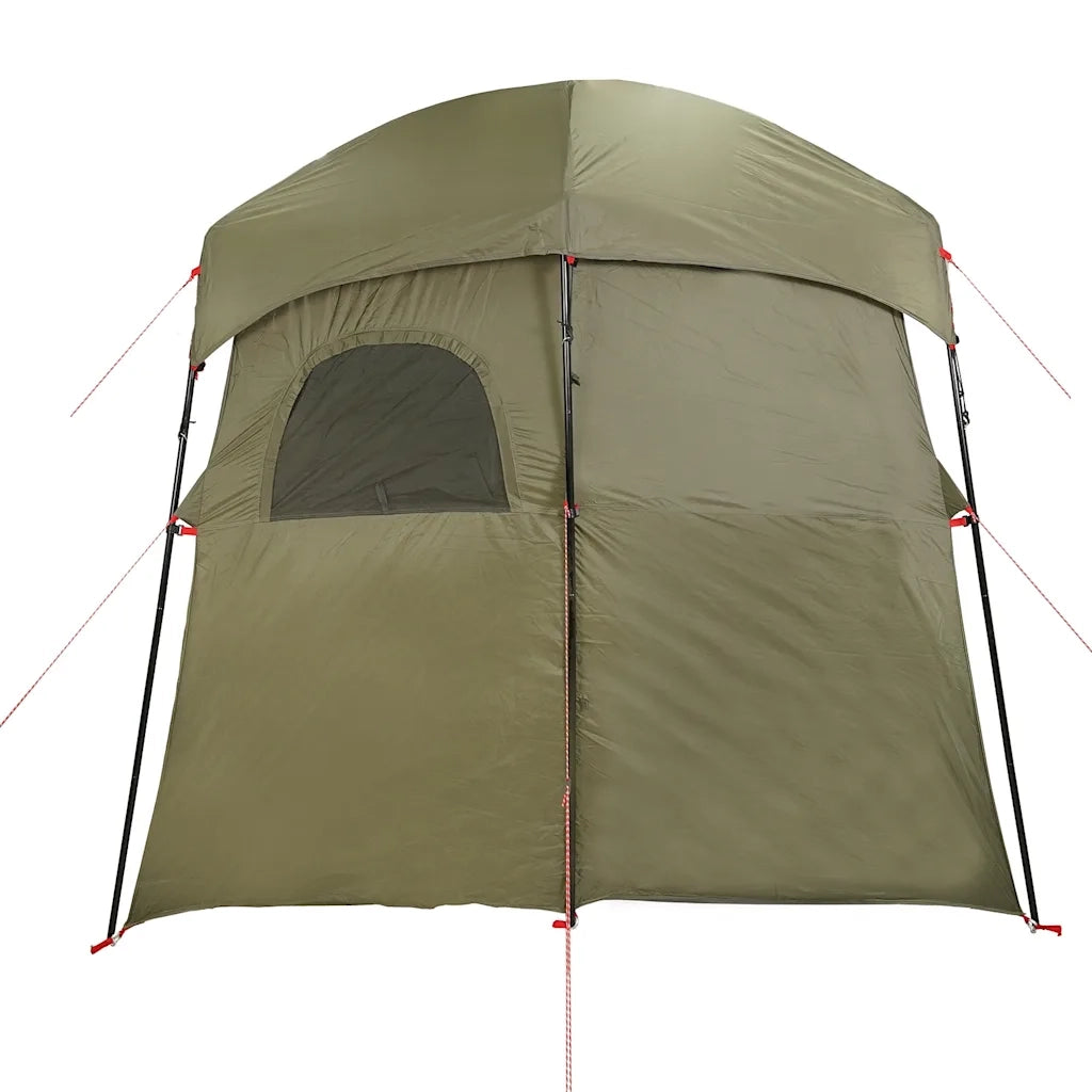 vidaXL Tenda da Doccia per 2 Persone Verde Oliva Impermeabile