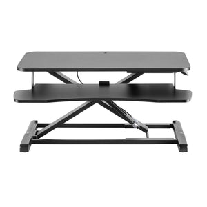 Alzata per monitor 80x40cm con porta tastiera, regolabile, Supporto di rialzo per computer