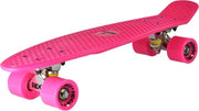 Skateboard Mini Cruiser 22 pollici rosso - rosso con illuminazione LED
