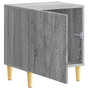 Comodino | Armadio da Notte | Mobiletto da notte Sonoma grigio 43 x 34,5 x 50 cm Legno ingegnerizzato