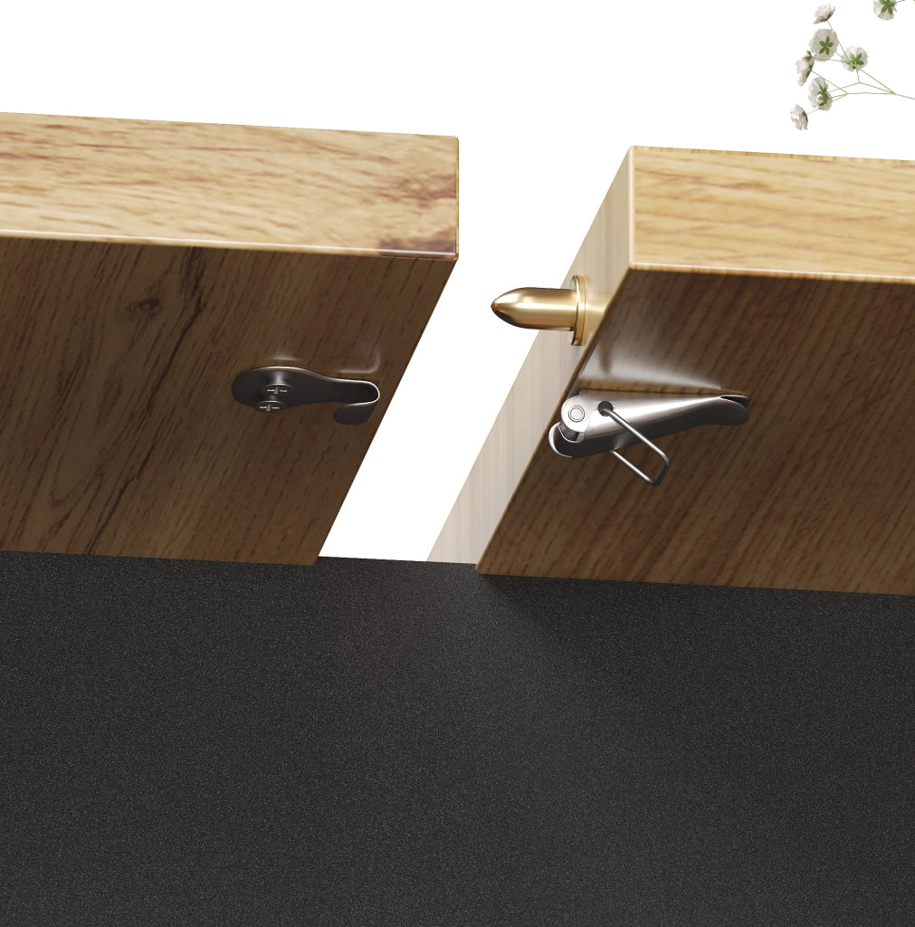 Tavolo da pranzo allungabile 110-140x80x75 cm con vano portaoggetti; MDF e metallo