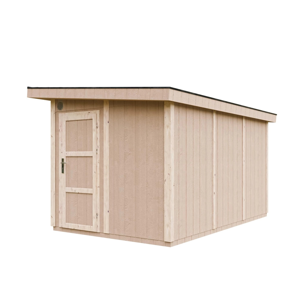 Casetta da Giardino di QUALIT? PREMIUM 8,7m?²-L412xW279cm - TIMBELA M904-CAVERN STEEL