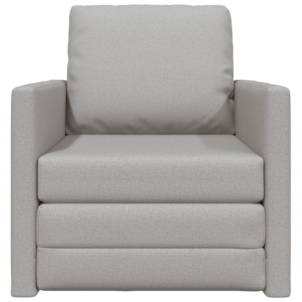 Divano Letto 2-in-1 Grigio Nuvola 74x77x81 cm Tessuto
