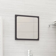 Specchio da Bagno Grigio 40x1,5x37 cm in Legno Multistrato 804600