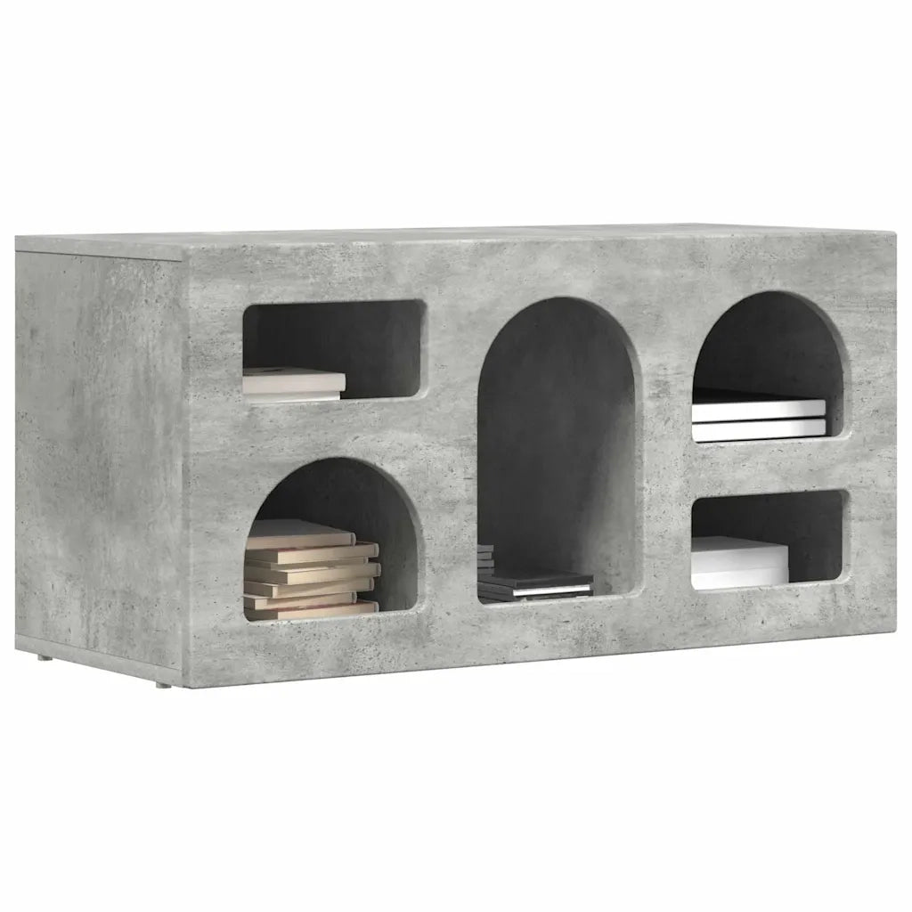 Mobile TV Grigio cemento 80 x 35 x 40 cm Legno multistrato 891277