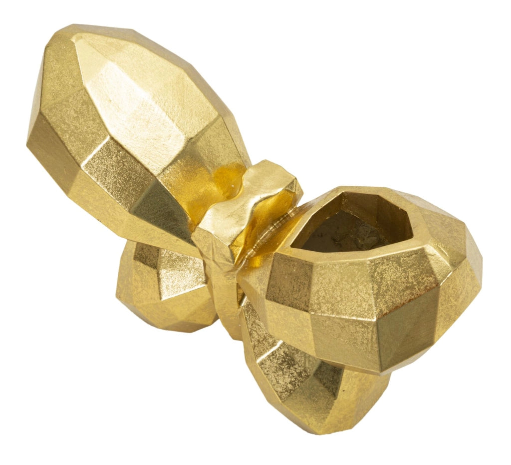 Vaso Butterfly Gold 22,5x8x15 cm in Resina Oro