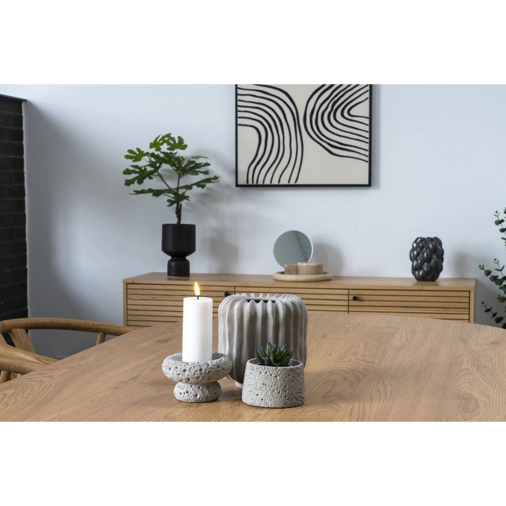 Vaso Decorativo Sea, Nero, Ceramica, 15x15x23,5 cm