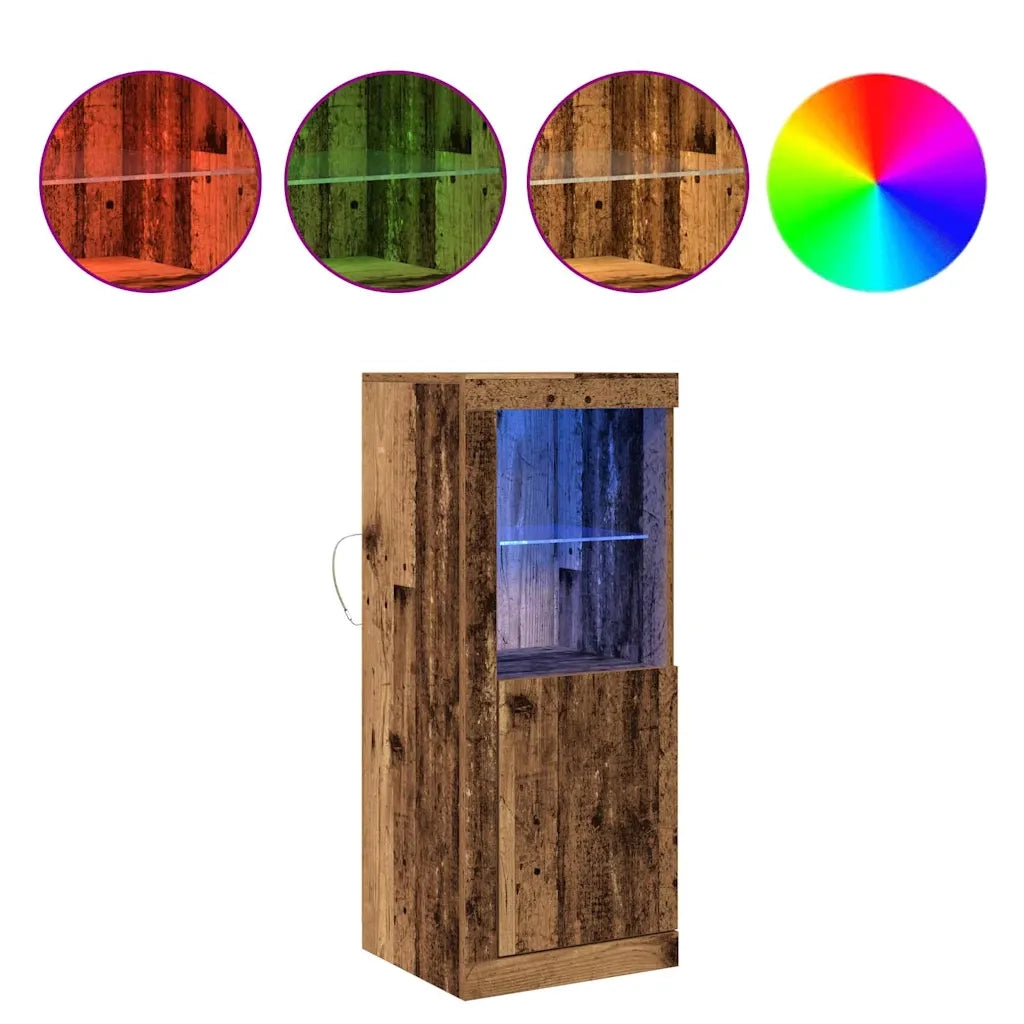 Madia LED Marrone 41 x 37 x 100 cm Legno multistrato 863024