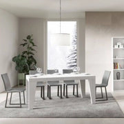 Tavolo allungabile 160/264x90 cm Naxy Premium colore bianco frassino