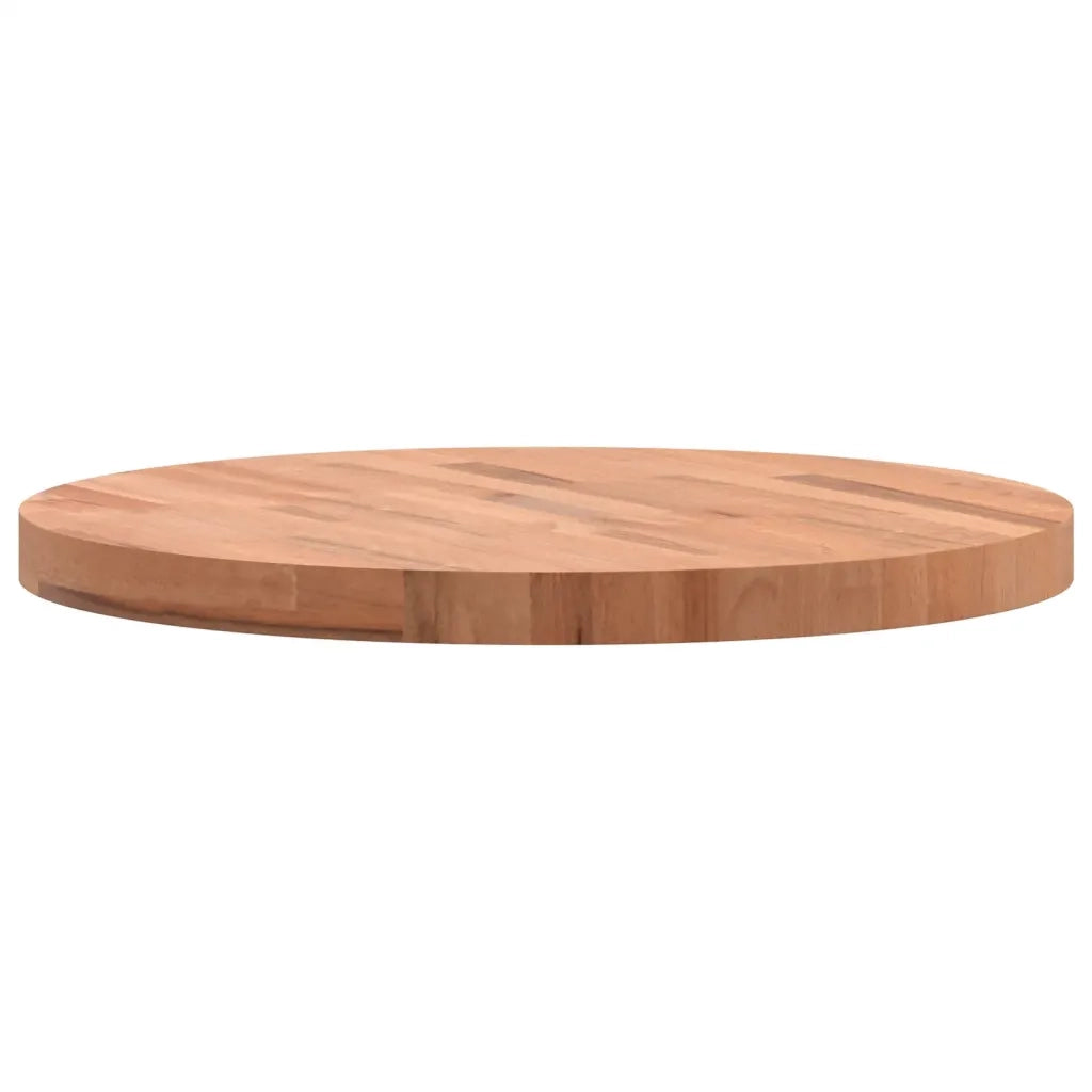 Piano per Tavolo | Superficie Tavolo | Piano Scrivania ?60x4 cm Rotondo in Legno Massello di Faggio