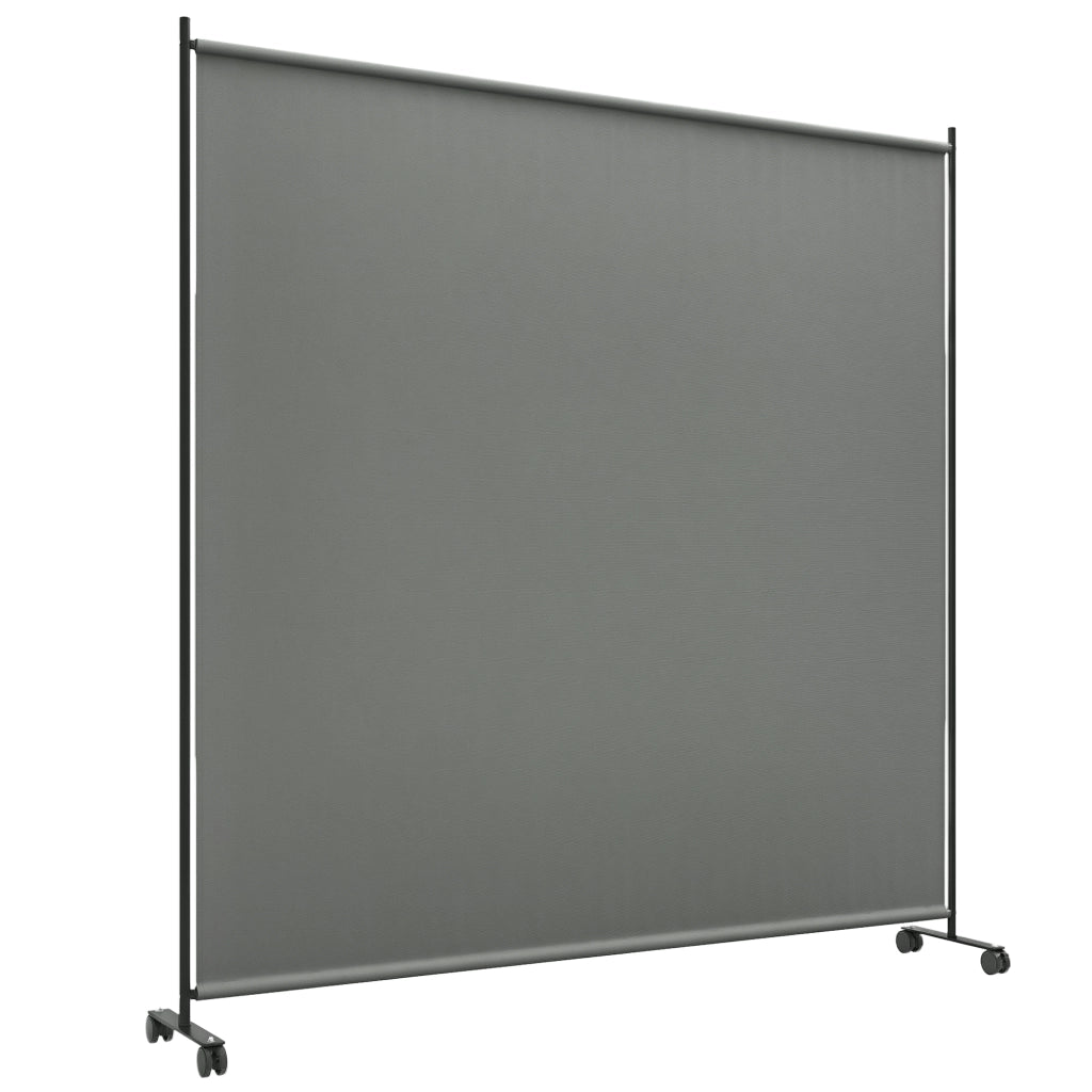 Paravento da esterno per giardino, terrazza e balcone con ruote ¨C zephmum ¨C grigio 183x30x181 cm