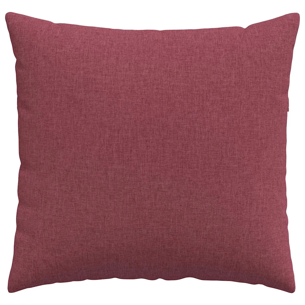 Cuscini da Divano 2 pcs Rosso Vino 45 x 45 cm Tessuto