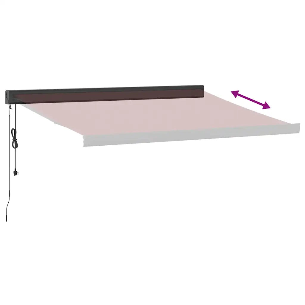 Tenda da Sole Retrattile Automatica Bordò 350x250 cm 3215329