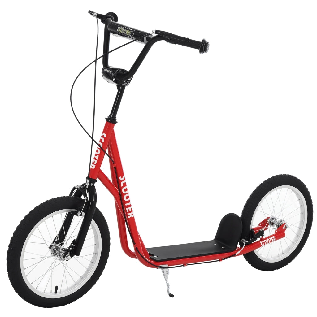 Scooter per Bambini e Adolescenti ¨C Minimal ¨C Rosso, Gomma, 139x58x90-96 cm