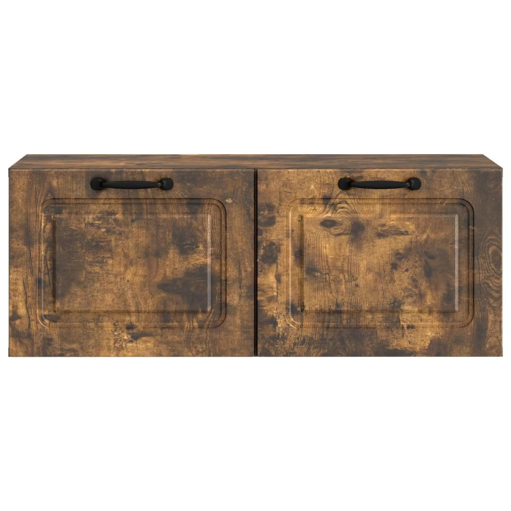 Mobile Porta TV da Muro Rovere Fumo 78,5 x 31 x 30 cm 899400
