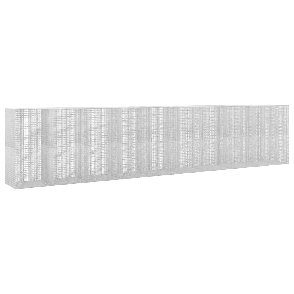 Gabione con filo da 3,5 mm e rete da 5x2,5 cm 950x100x200 cm 3462013