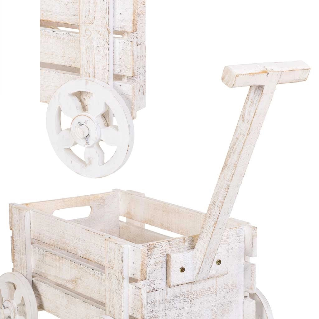 Carrello portavasi set 2 pezzi 66x29x30h-52x20x23h cm