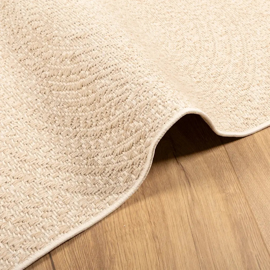 Tappeto ZIZUR Beige 80x150 cm Aspetto Iuta Interni ed Esterni 4010402