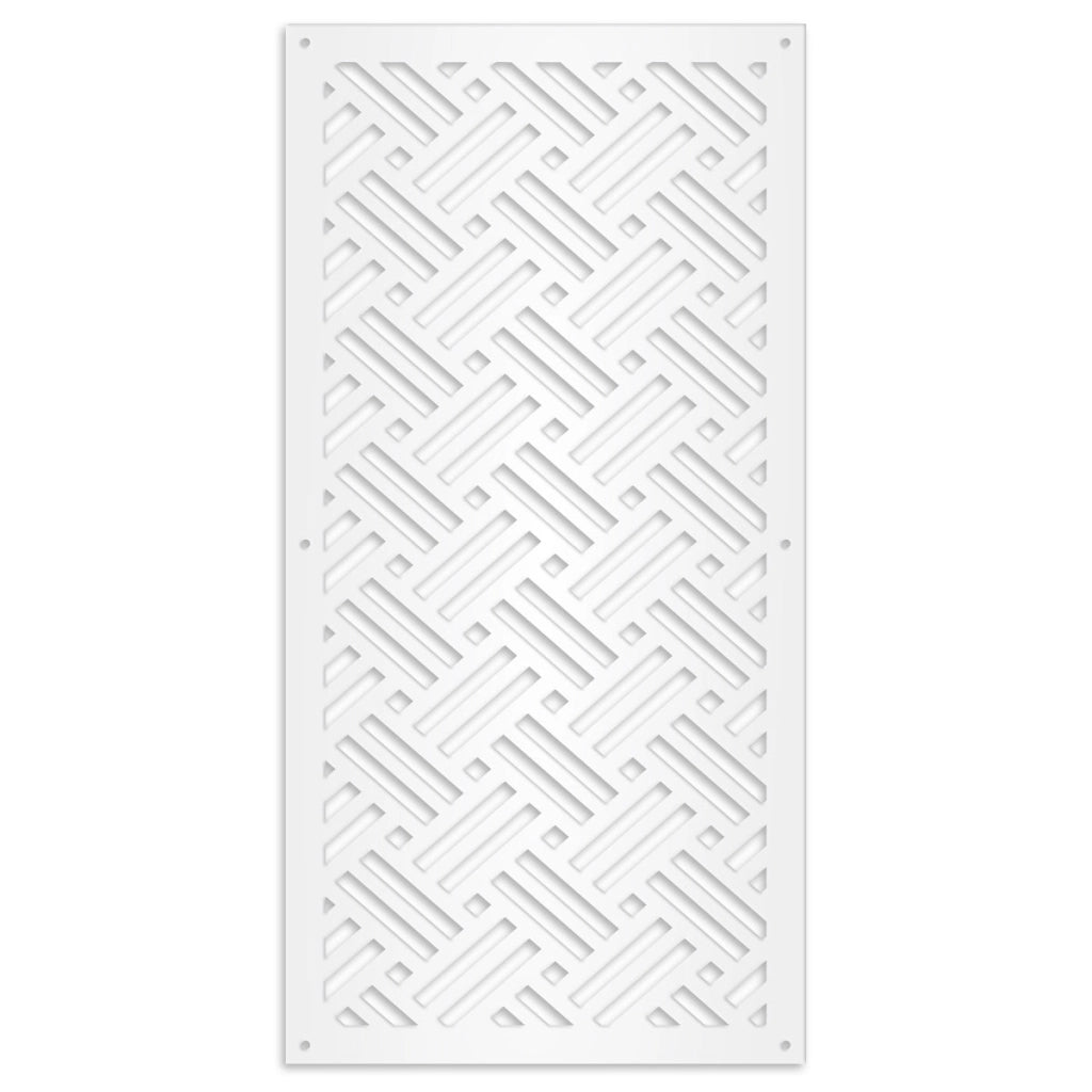 FILOTTO - Pannello in PVC traforato - Parasole Misura: 47x94 cm, Colore: bianco