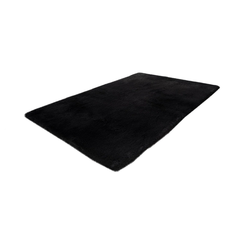 Tappeto da bagno Rabbit grigio scuro in ecopelliccia