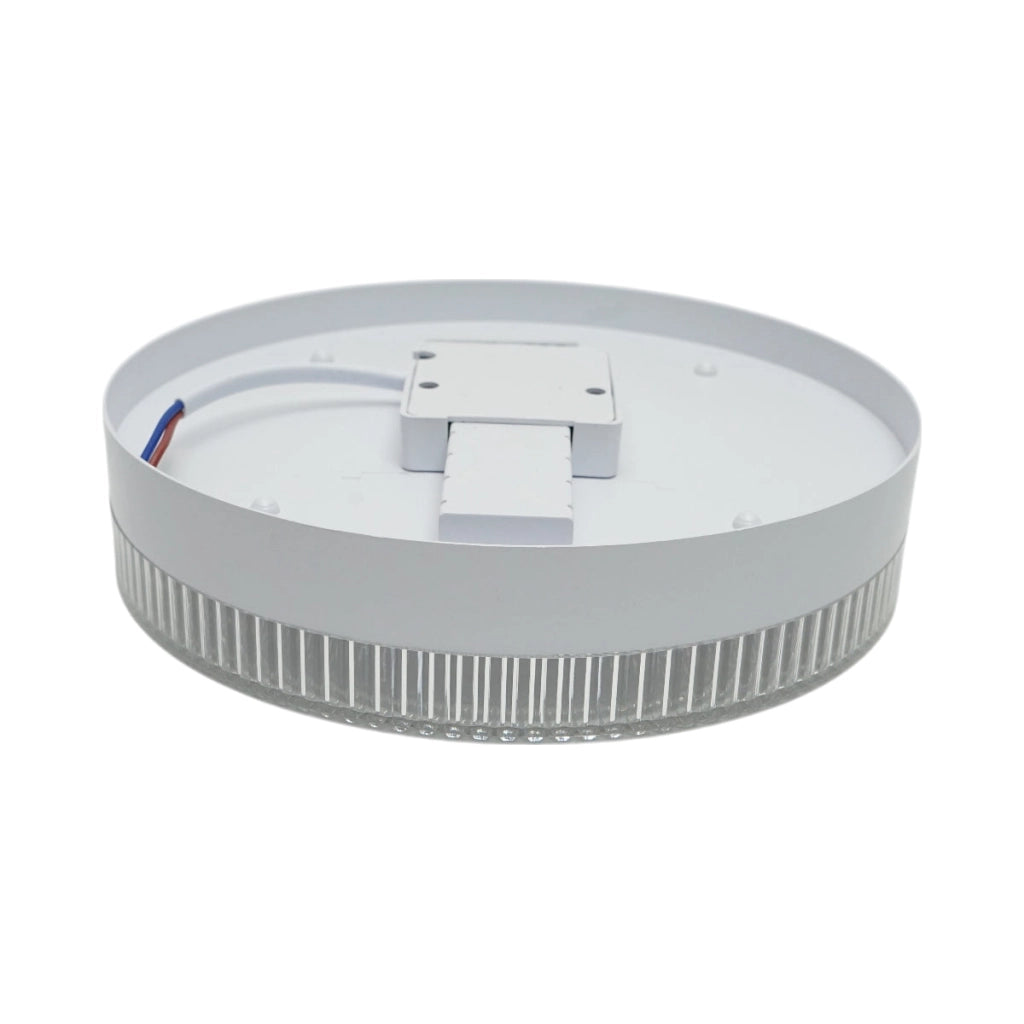 Plafoniera LED 24W, 220V, luce regolabile 3CCT 3000K/4000K/6500K, corpo rotondo 180x40mm, IP20.