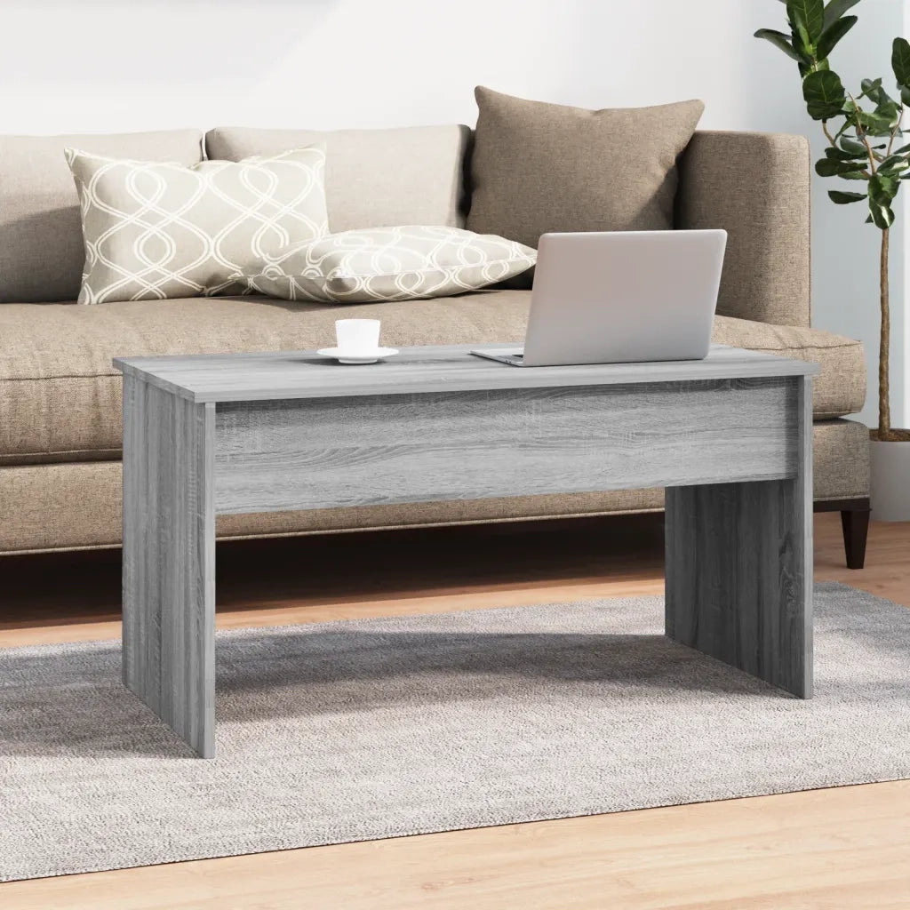 Tavolino Grigio Sonoma 102x50,5x52,5 cm in Legno Multistrato 819285