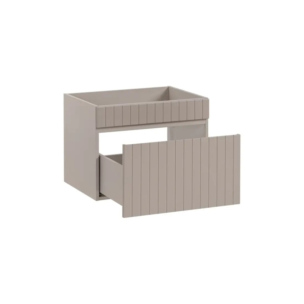 Mobile sottolavabo ICON 60 cm – 1 cassetto – Finitura marrone congo – Stile moderno sospeso