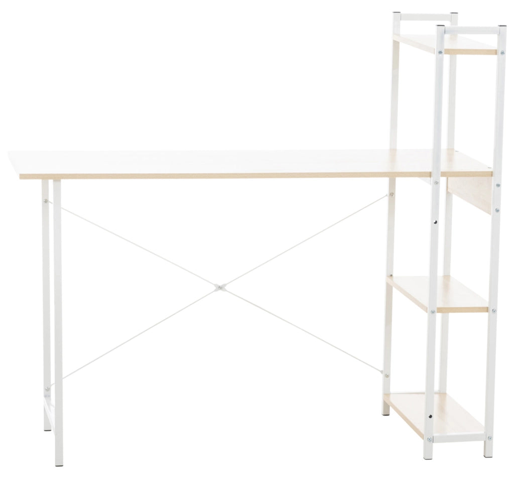 Scrittoio Poe design industriale Acero