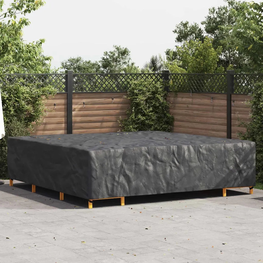 vidaXL Copertura per mobili da esterno Nero 300 x 300 x 70 cm 600D