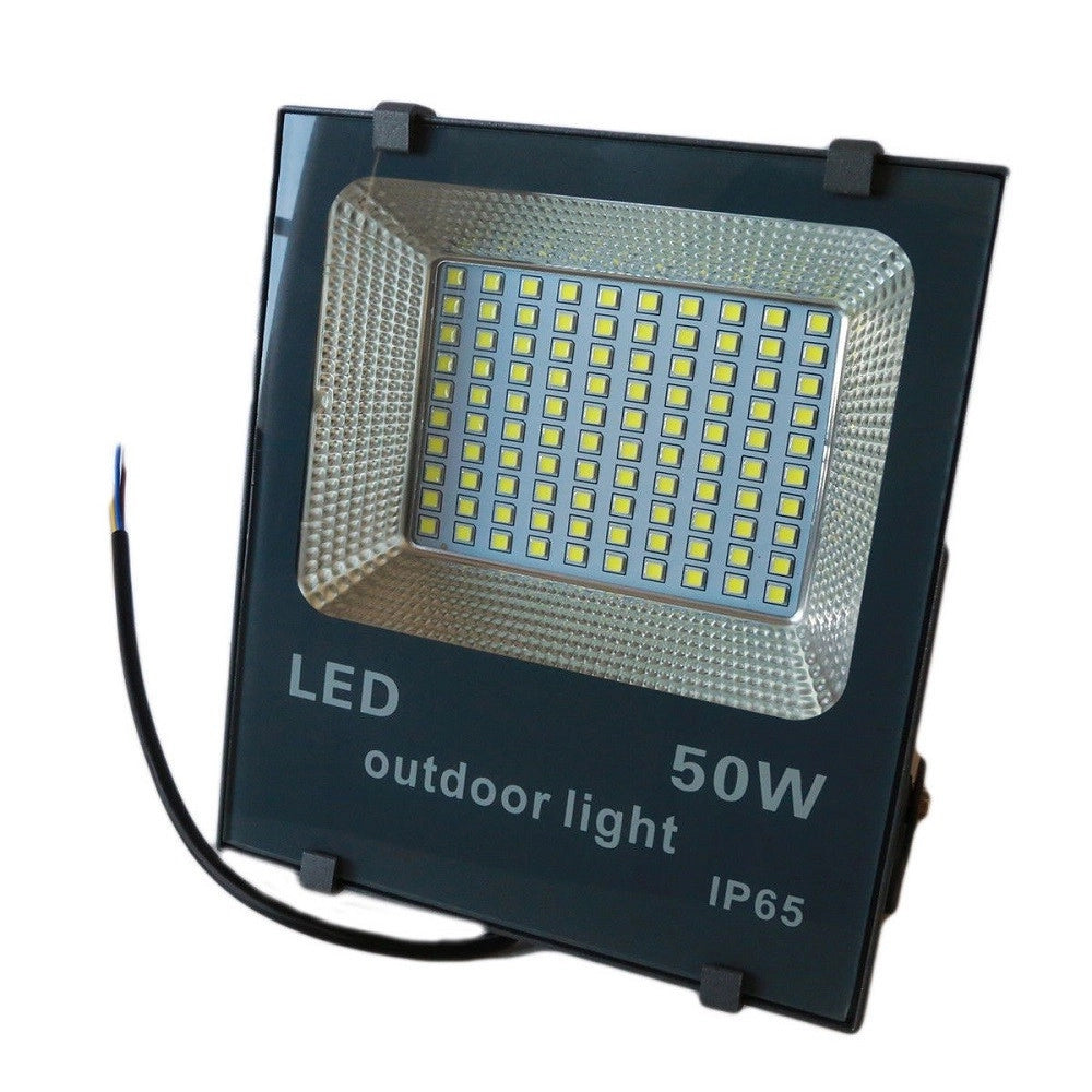Trade Shop - Faro Led Smd Slim Faretto Spot Luminosita' Luce Bianca Fredda 50 100 200 W Ip65 -  50 Watt