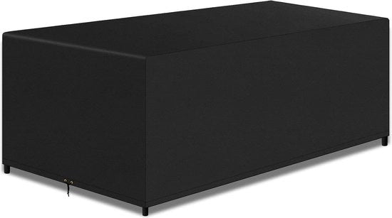 Ottone rettangolare per giardino 240x140x90 cm - Impermeabile, resistente al vento, anti UV - Nero 420D tessuto di Oxford