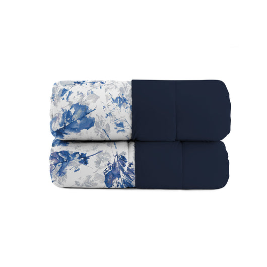 Trapunta Invernale Matrimoniale Stampata in Microfibra 200gr Double Face Foglie